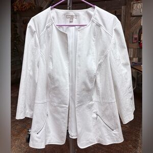 Roz & Ali White Women's Blazer